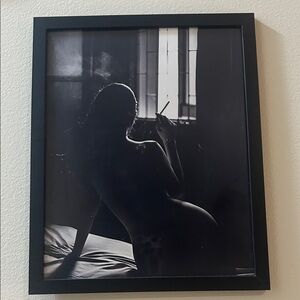 Black and white Framed Art Print